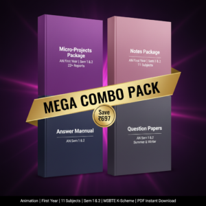 MSBTE AN Combo Package 1st Year (Sem 1-2)