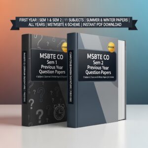 MSBTE CO Previous Year Package 1st Year (Sem 1-2)