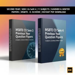 MSBTE CO Previous Year Package 2nd Year (Sem 3-4)