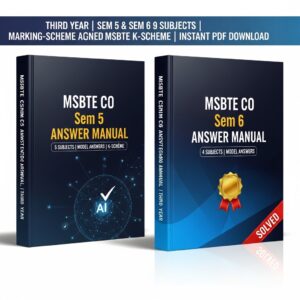 MSBTE CO Answer Manual Package 3rd Year (Sem 5-6)
