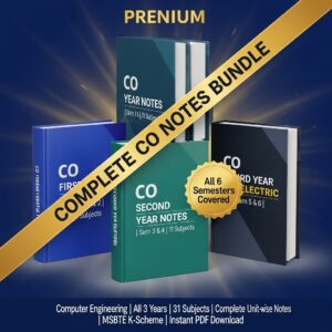 MSBTE CO Combo Package 1st Year (Sem 1-2)